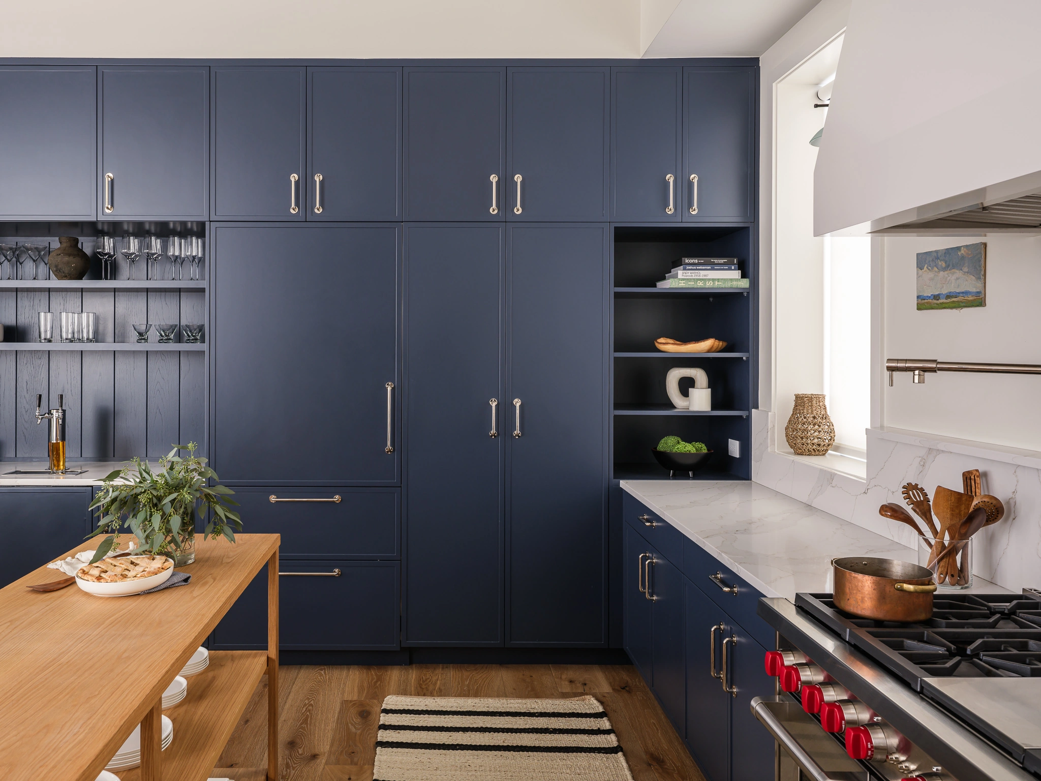 Custom cabinetry and integrated storage — interior design photographer Big Sky Montana, Quest Cabinetry